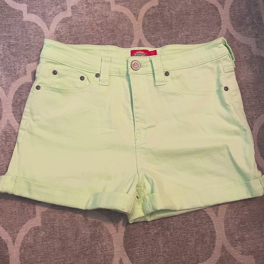DICKIES X PACSUN Light Green Denim Shorts